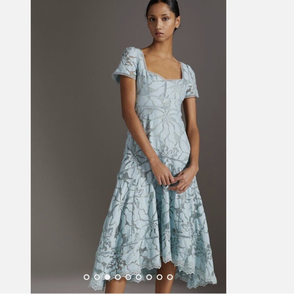 Anthropologie Slim Lace Maxi Dress Size 6